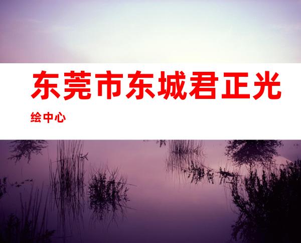 东莞市东城君正光绘中心