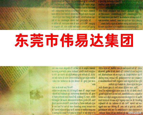 东莞市伟易达集团