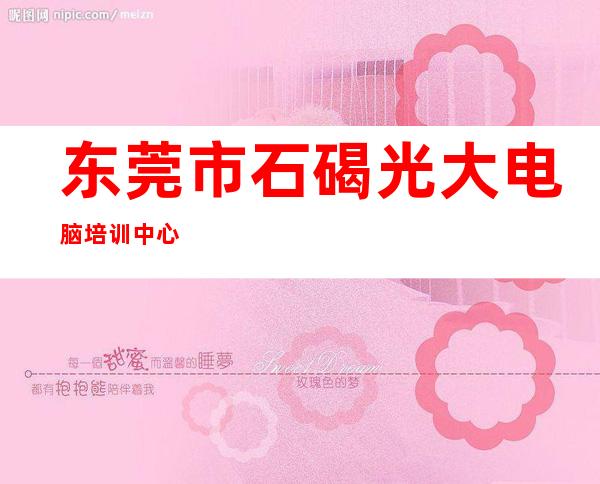 东莞市石碣光大电脑培训中心