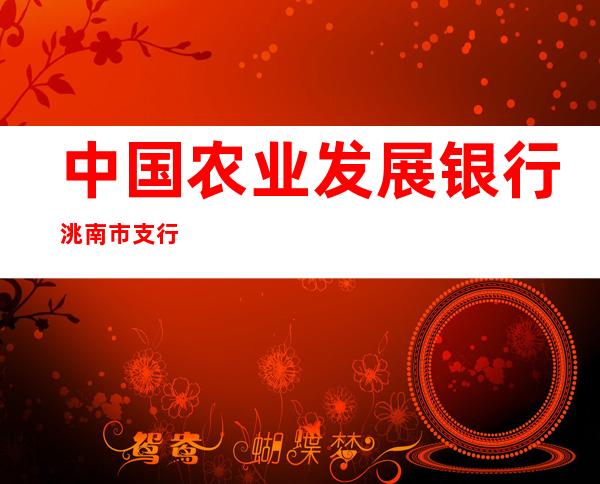 中国农业发展银行洮南市支行