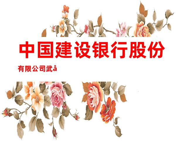 中国建设银行股份有限公司武威民勤支行