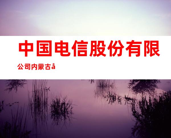 中国电信股份有限公司内蒙古分公司