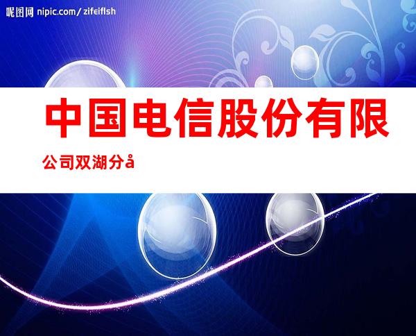 中国电信股份有限公司双湖分公司
