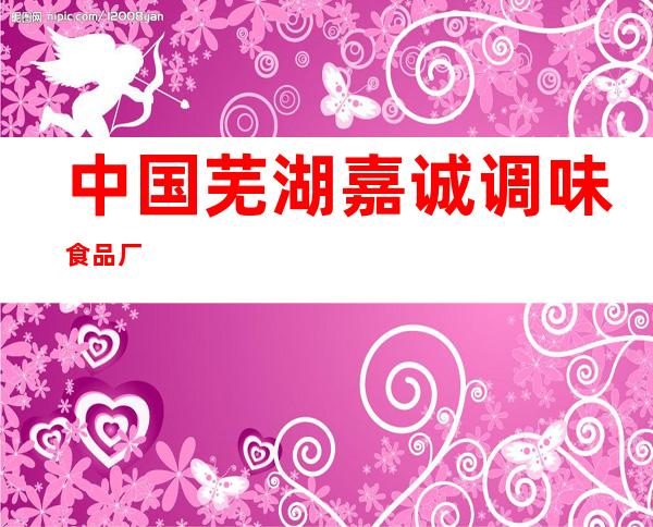 中国芜湖嘉诚调味食品厂