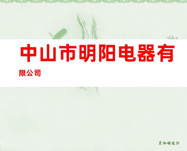 中山市明阳电器有限公司