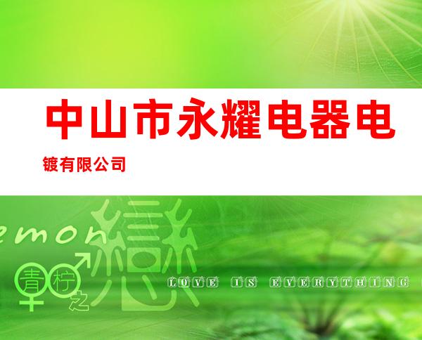 中山市永耀电器电镀有限公司