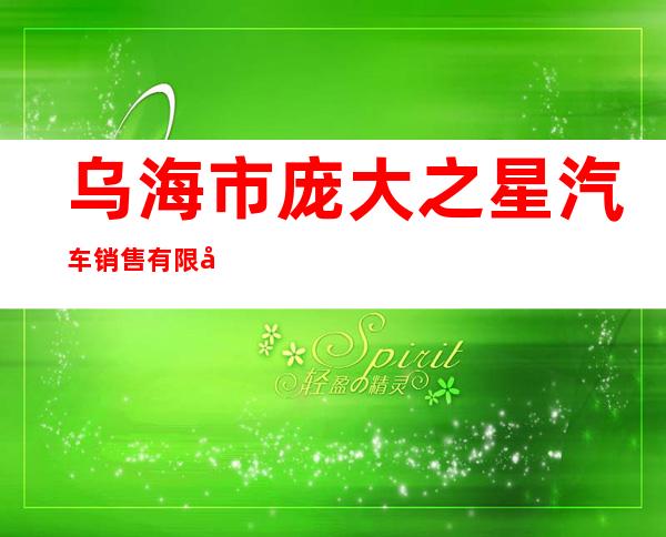 乌海市庞大之星汽车销售有限公司
