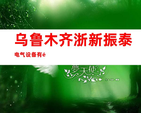 乌鲁木齐浙新振泰电气设备有限公司