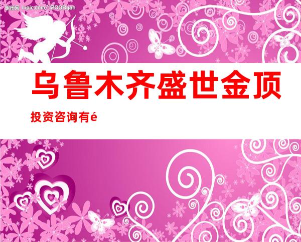 乌鲁木齐盛世金顶投资咨询有限公司