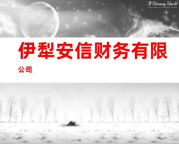 伊犁安信财务有限公司