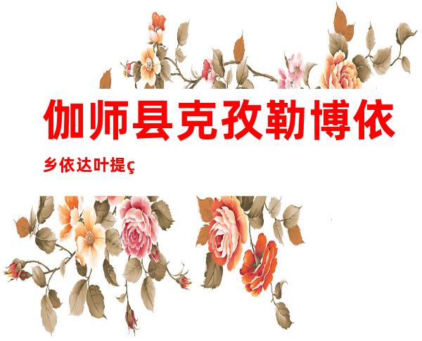 伽师县克孜勒博依乡依达叶提畜牧养殖农民专业合作社