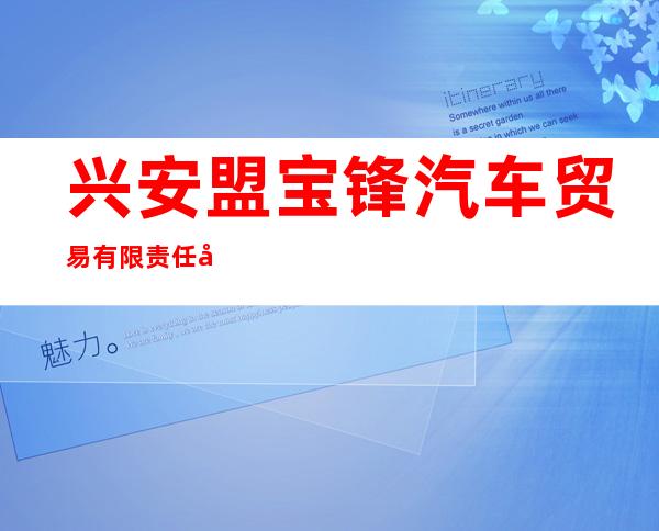 兴安盟宝锋汽车贸易有限责任公司