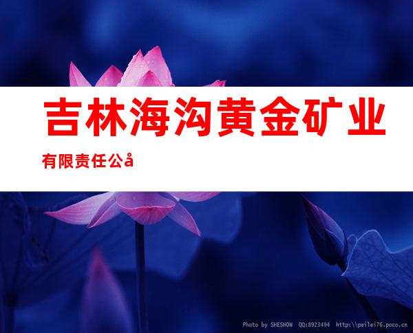 吉林海沟黄金矿业有限责任公司
