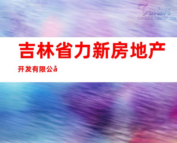 吉林省力新房地产开发有限公司