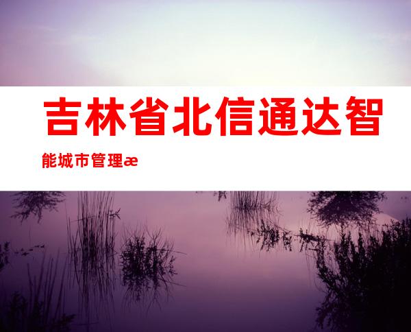 吉林省北信通达智能城市管理有限公司