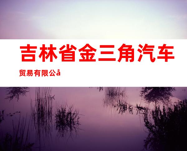 吉林省金三角汽车贸易有限公司