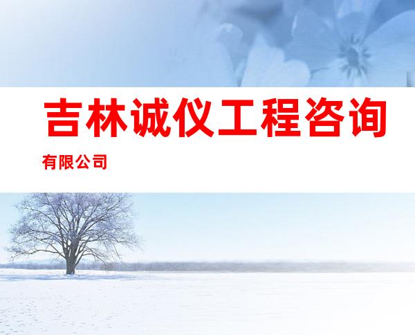 吉林诚仪工程咨询有限公司