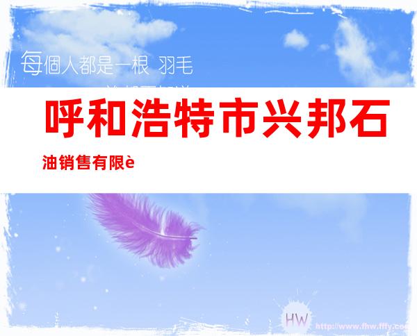 呼和浩特市兴邦石油销售有限责任公司
