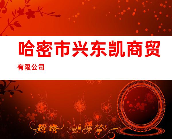 哈密市兴东凯商贸有限公司