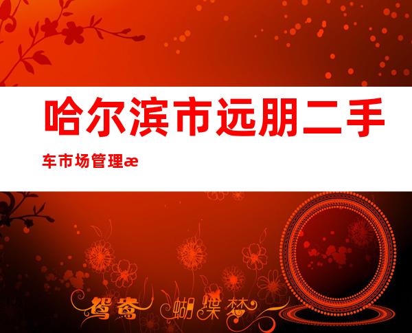 哈尔滨市远朋二手车市场管理有限公司