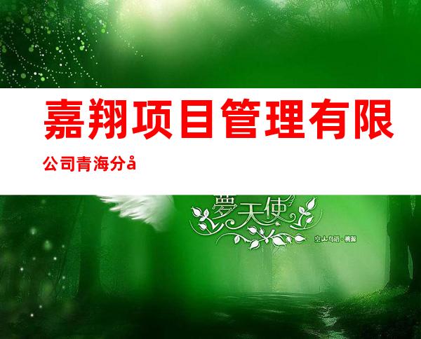 嘉翔项目管理有限公司青海分公司