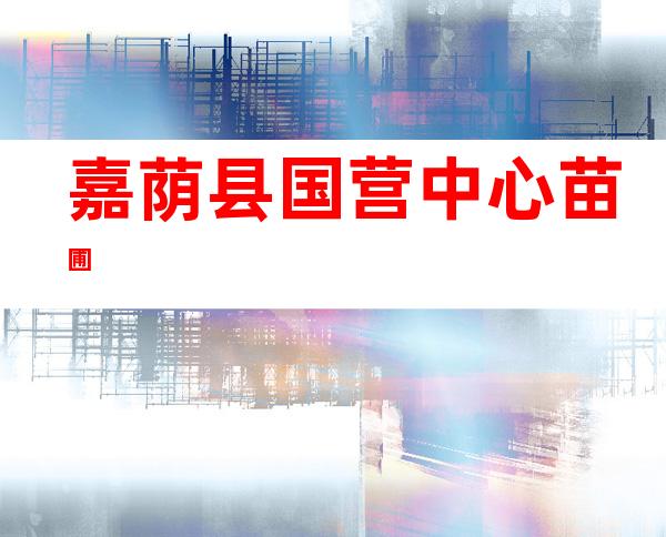 嘉荫县国营中心苗圃