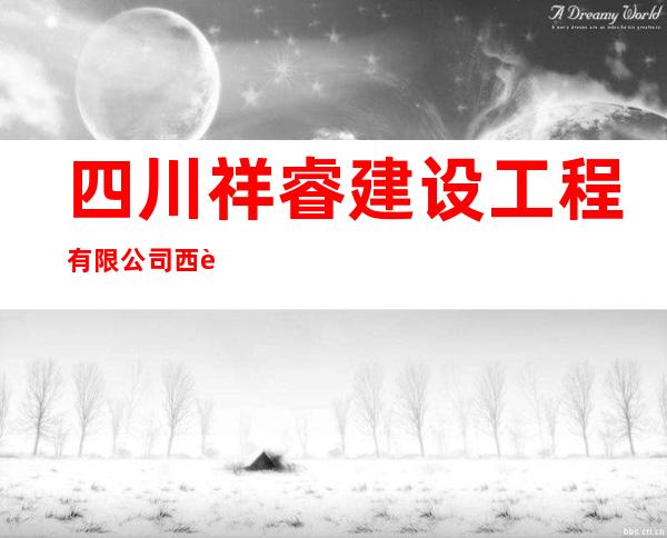 四川祥睿建设工程有限公司西藏分公司