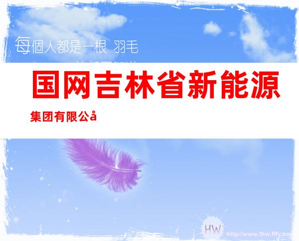 国网吉林省新能源集团有限公司