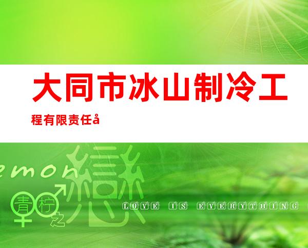 大同市冰山制冷工程有限责任公司