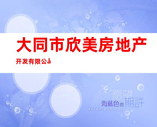 大同市欣美房地产开发有限公司