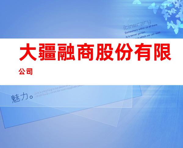 大疆融商股份有限公司