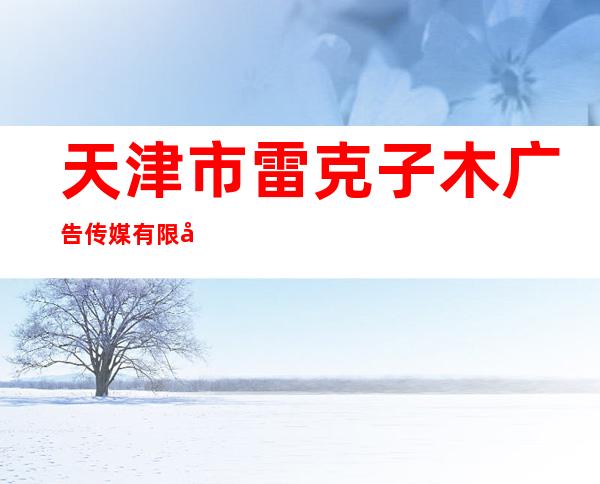 天津市雷克子木广告传媒有限公司