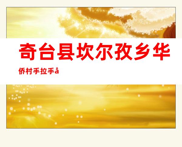 奇台县坎尔孜乡华侨村手拉手刺绣专业合作社