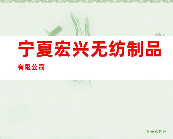 宁夏宏兴无纺制品有限公司