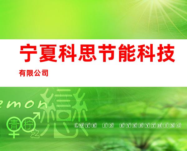 宁夏科思节能科技有限公司