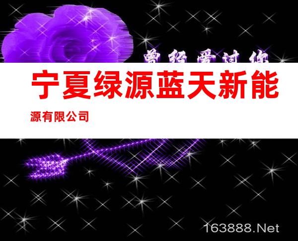 宁夏绿源蓝天新能源有限公司