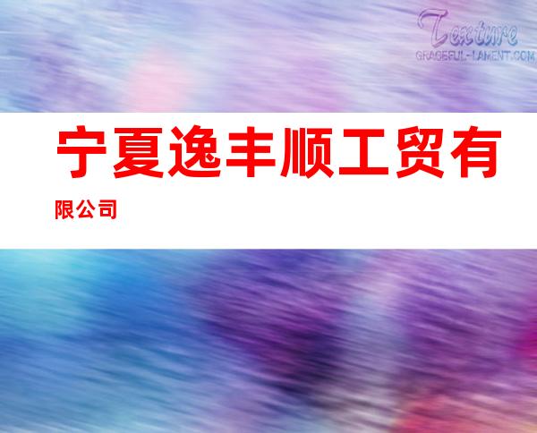 宁夏逸丰顺工贸有限公司