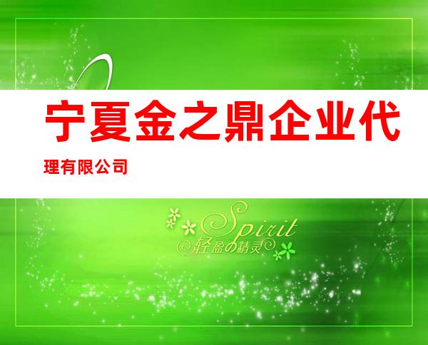 宁夏金之鼎企业代理有限公司