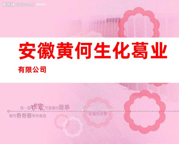 安徽黄何生化葛业有限公司