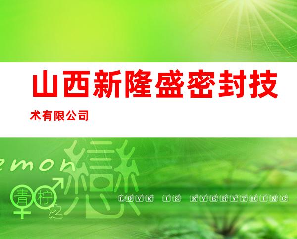 山西新隆盛密封技术有限公司