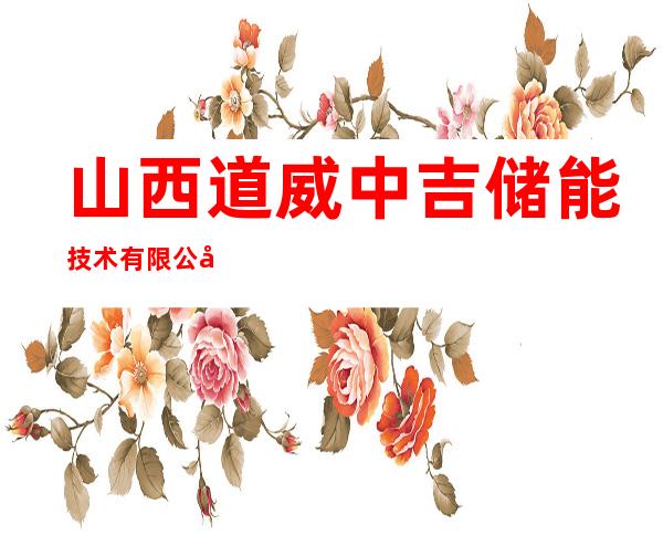 山西道威中吉储能技术有限公司