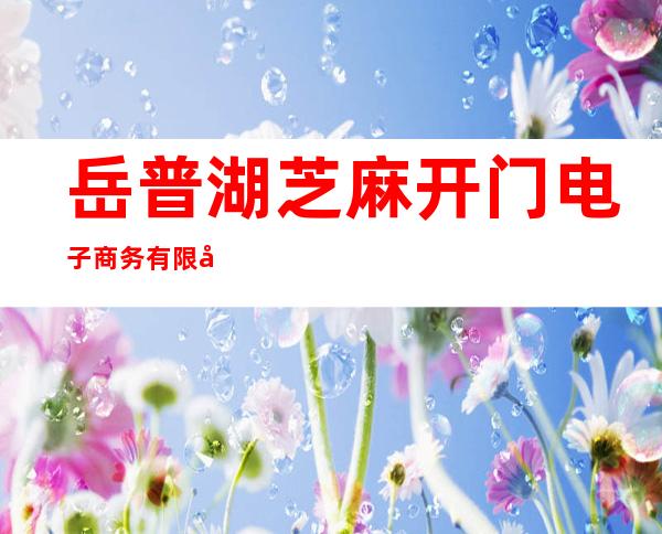 岳普湖芝麻开门电子商务有限公司