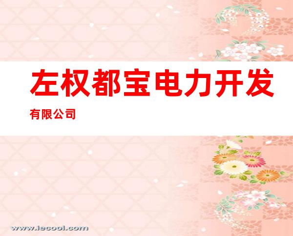 左权都宝电力开发有限公司