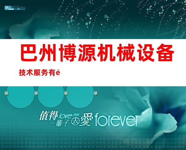 巴州博源机械设备技术服务有限公司