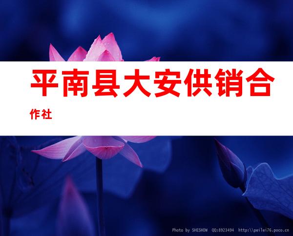 平南县大安供销合作社