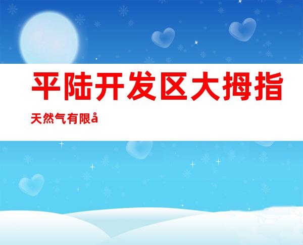 平陆开发区大拇指天然气有限公司