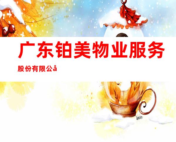 广东铂美物业服务股份有限公司石嘴山分公司