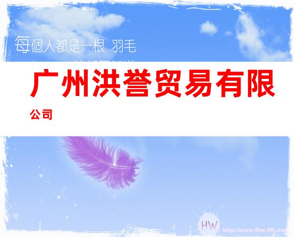 广州洪誉贸易有限公司