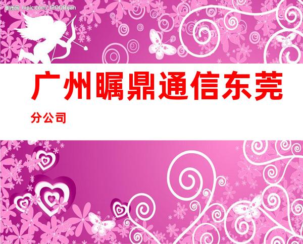 广州瞩鼎通信东莞分公司
