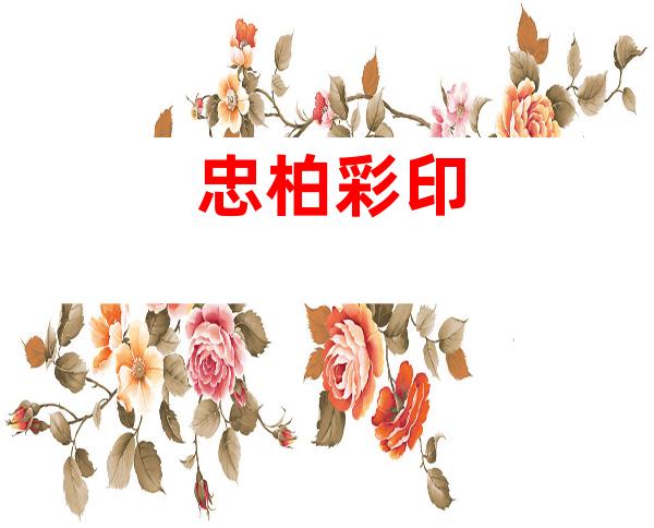 忠柏彩印
